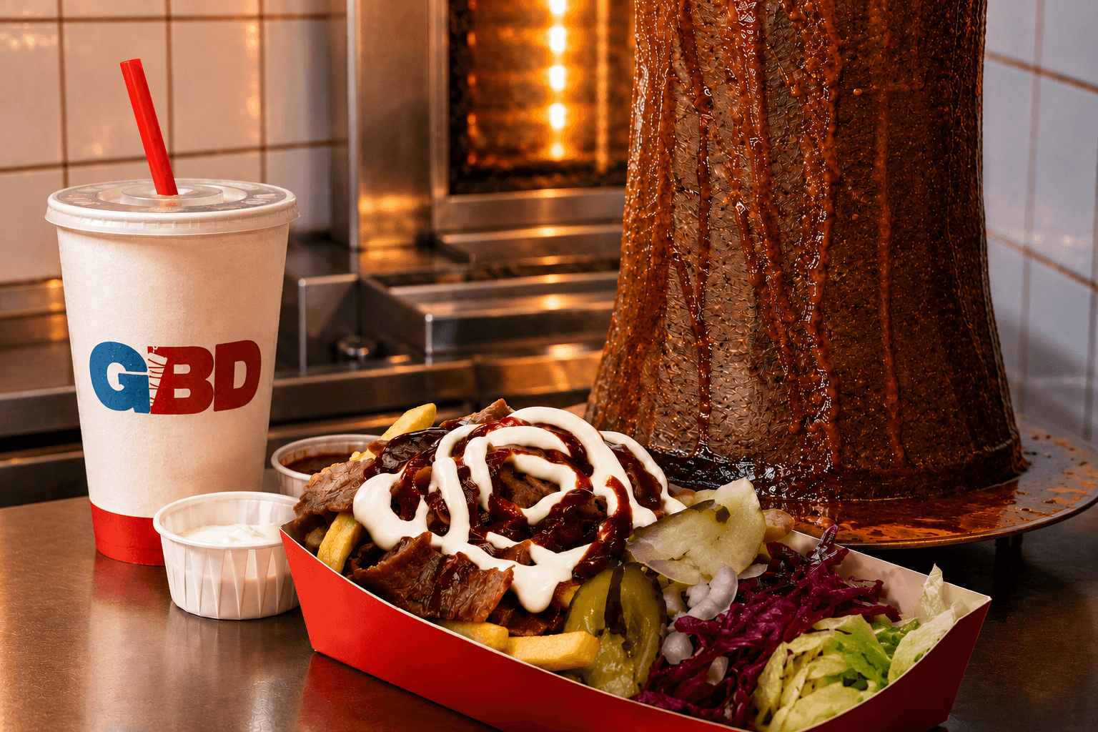 Great British Doner — freshly carved shish doner